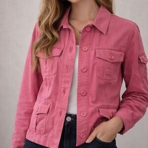Jones New York Pink Utility Style Jacket